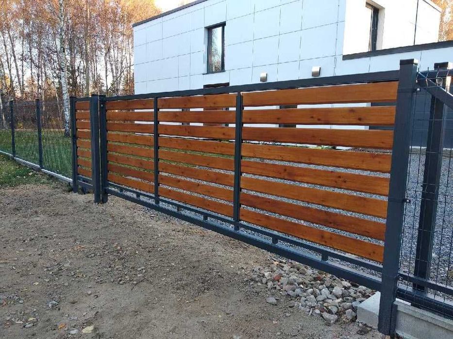 Brama przesuwna RAMA ocynk ogniowy 4m x 1,42m PRODUCENT