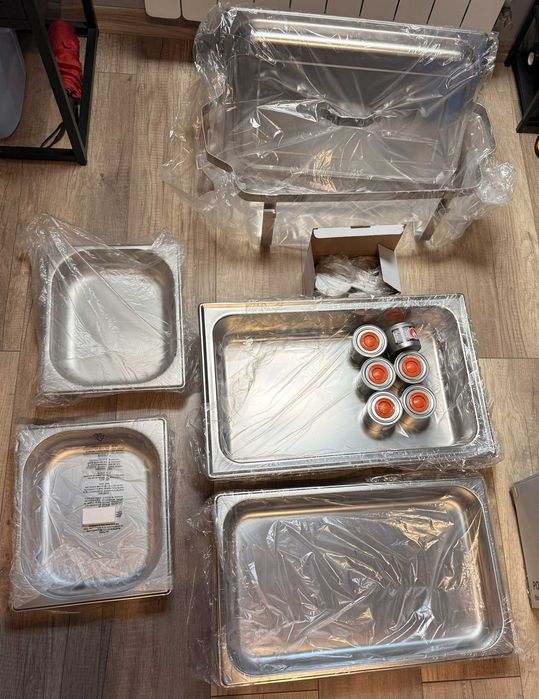Podgrzewacz gastronomiczny GN 1/1 – bogaty zestaw, wszystko nowe STALGAST