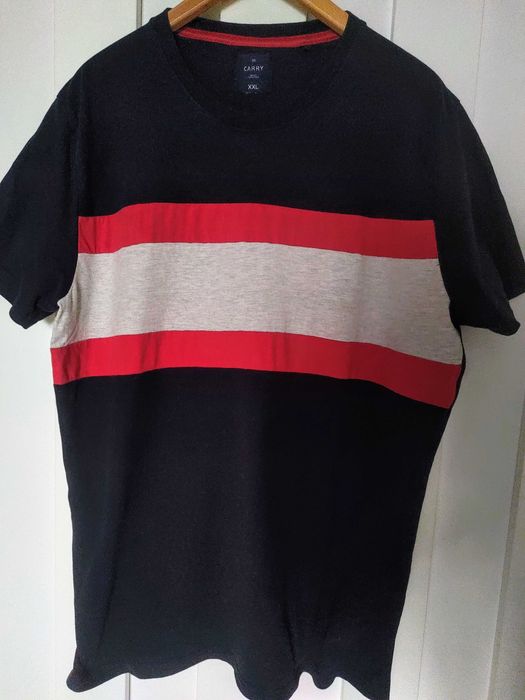 Granatowy T-shirt męski