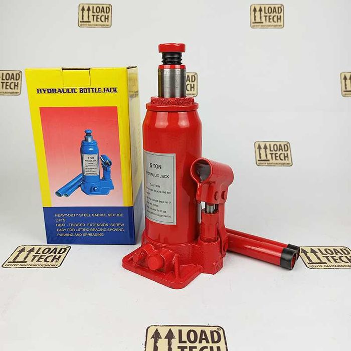 Домкрат подкатной бутылочный гидравлический для авто двухштоковий