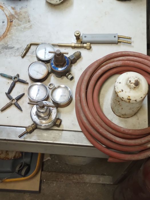Conjunto de soldadura a oxigénio e acetileno para oficinas auto e outr