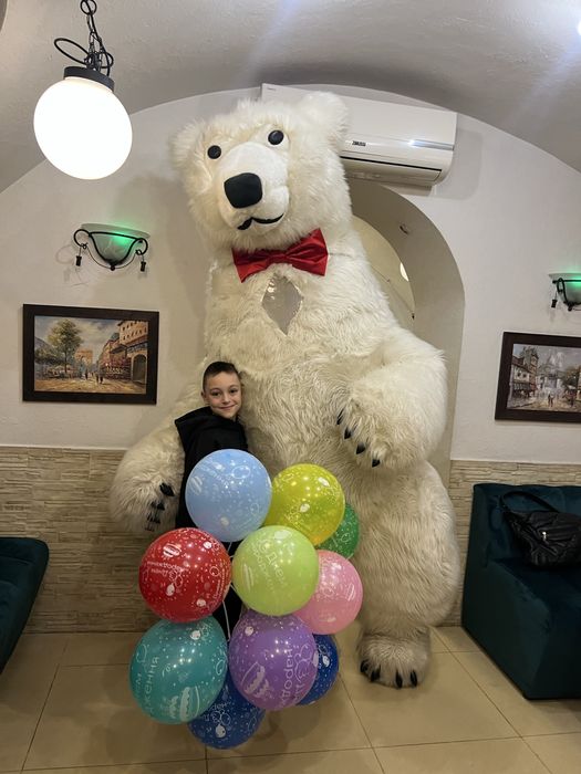 Белый мишка одесса.Аниматоры Одесса.Панда.Гусь Обнимусь.Стич поздравле