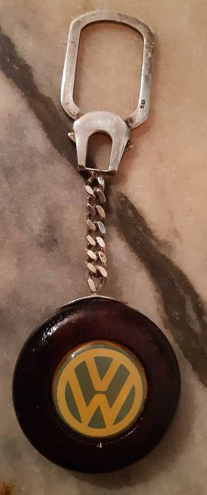 Porta chaves em Prata simblo VW
