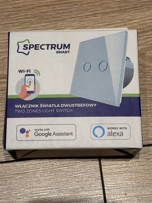 Smart włącznik światła Wi-Fi Spectrum SMART  (2 strefy) - 9 szt