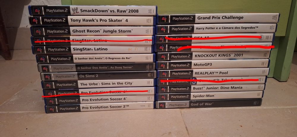 Vendo vários Jogos ps2
