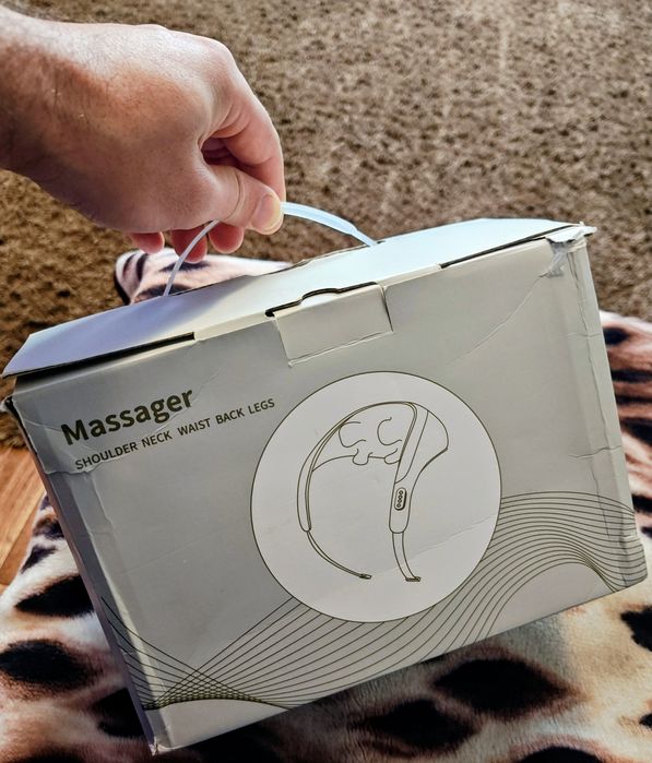 Электро массажёр для шеи плеч и тела с подогревом