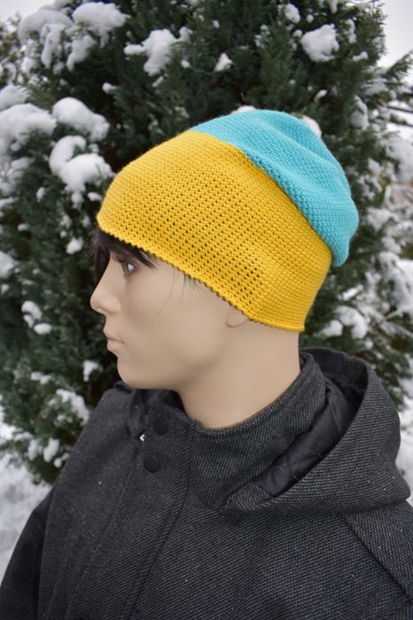 Czapka beanie merino ręcznie robiona