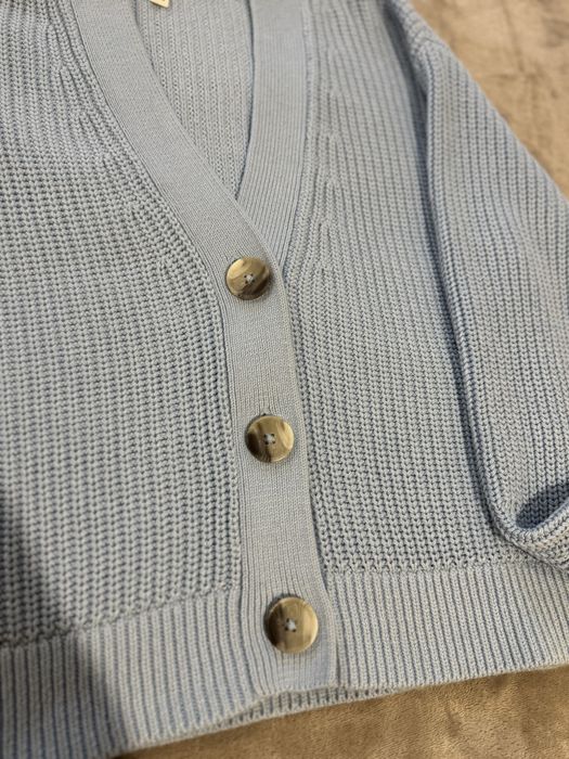 Вʼязаний кардиган H&M блакитного кольору