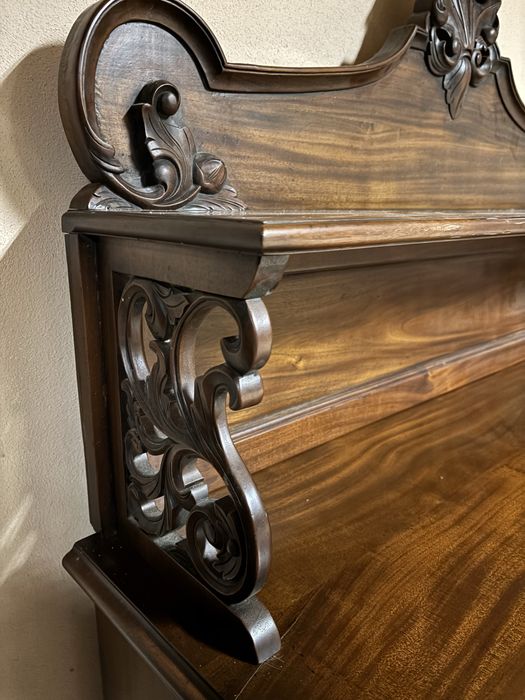 Zestaw Stylowy Stół 8 Krzeseł Komoda Angielskie Meble Stylowe