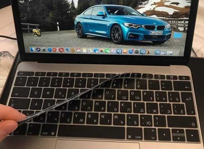 Російські літери на клавіатуру MacBook Pro/Air 13, 14, 15, 16 накладка