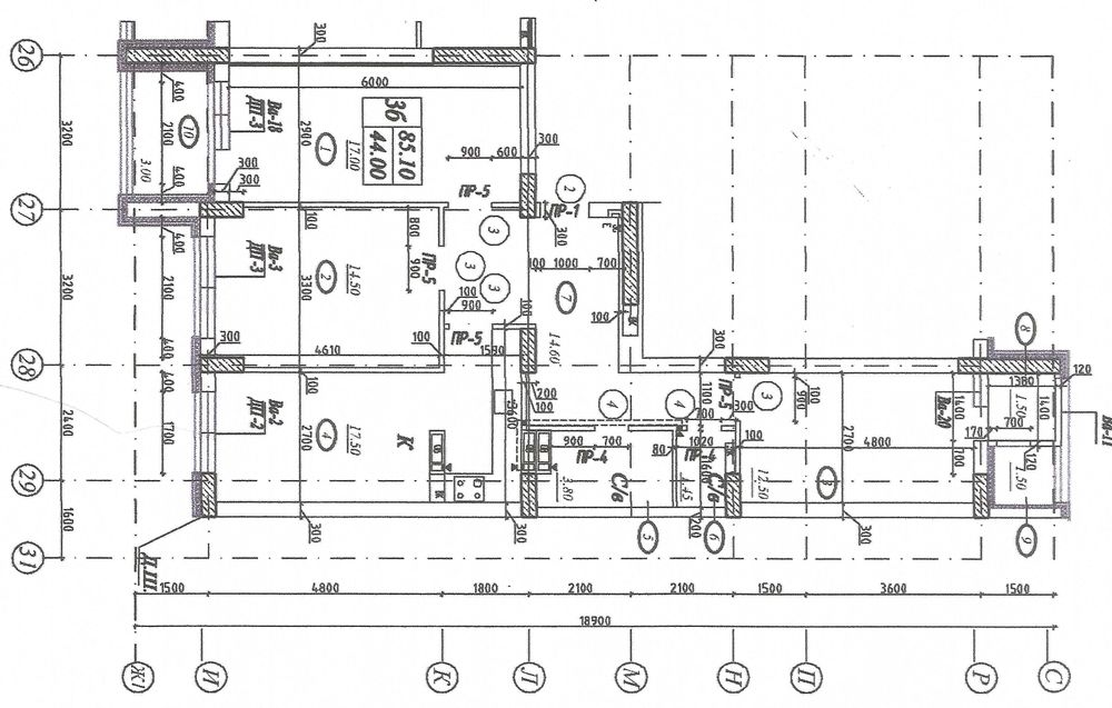 3-комнатная квартира по адресу бульвар Дружбы Народов (площадь 94 м²) - Atlanta.ua - фото 2