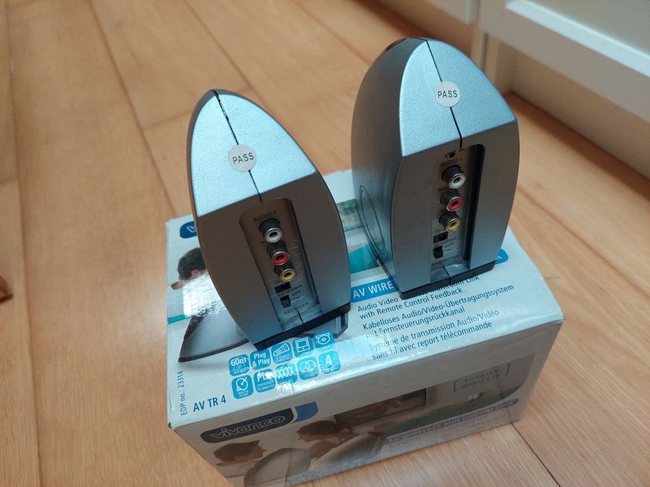 Extensor transmissor video AV e IR sem fios