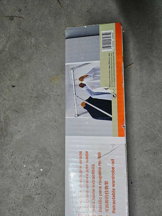 Varão Deslizante Rebatível Spaceo para Roupeiro (Elevador de Roupa)
