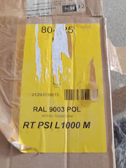 Rura do pieca gazowego 125/80 o długości 1 m