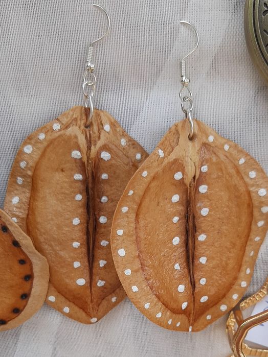 Brincos Eco Chic Jacarandá - Novos