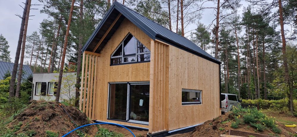 Domek drewniany letniskowy całoroczny stodoła 5x7