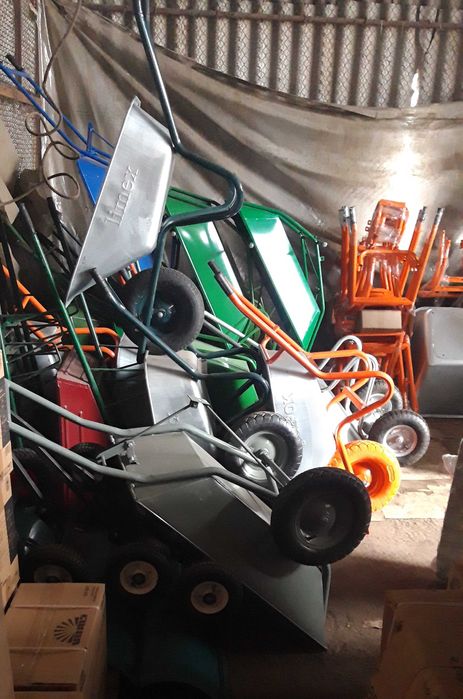 Тачка садова будівельна Профи-1 90л на поліуретановому колесі 220кг