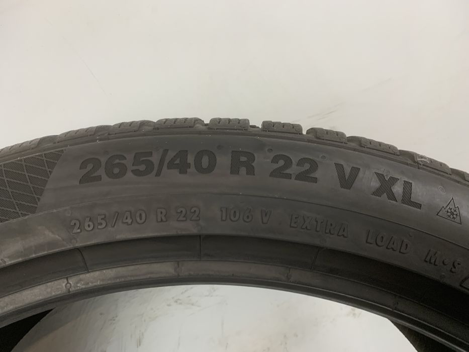 4x 265/40/22 Continental WinterContact TS850P / 7,5mm JAK NOWE / FV23