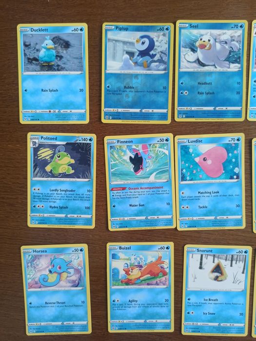 Karty pokémon TCG oryginalne wodne