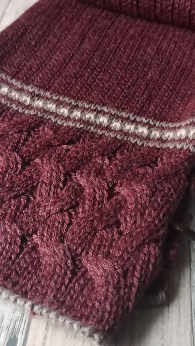 Шикарный теплый  шарф из беби альпака