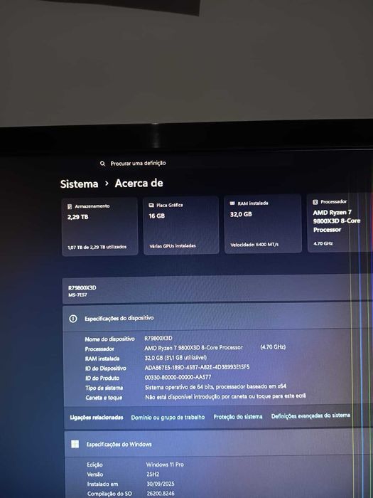 PC gamer de top R7 9800X3D rtx 5080