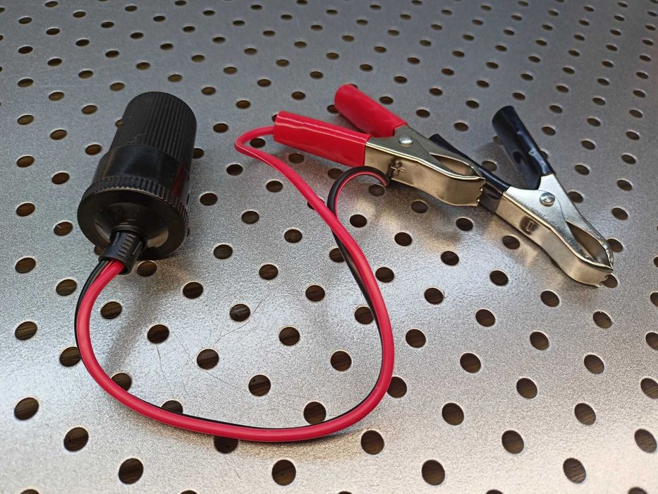 Zestaw 2x Adapter Akumulatora 12V z Krokodylkami Niezbędnik w Podróży