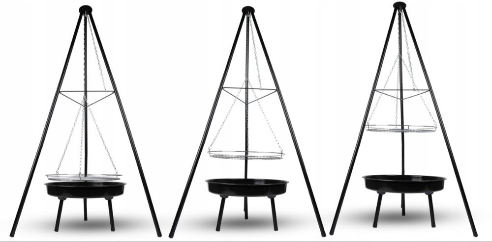 Grill trójnóg z paleniskiem