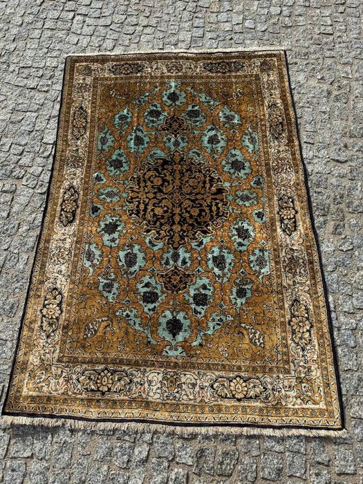 Jedwabny r.tkany dywan perski  GHOUM / GHOM 170x107 galeria 30 tyś