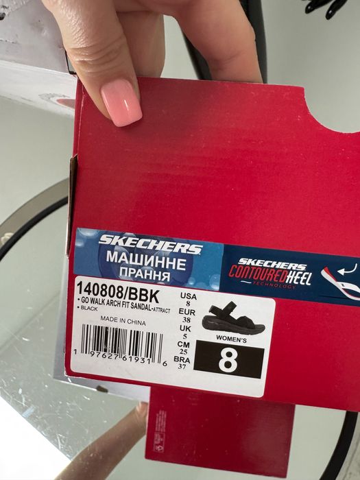 Женские босоножки на липучках Skechers GO Walk Arch 38/39/41р