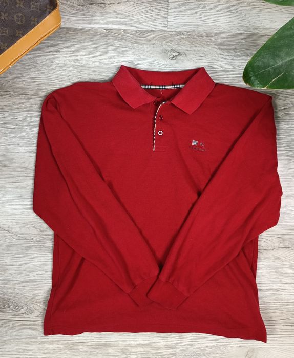 Czerwona koszula Burberry rozmiar L stan bardzo dobry vinatge