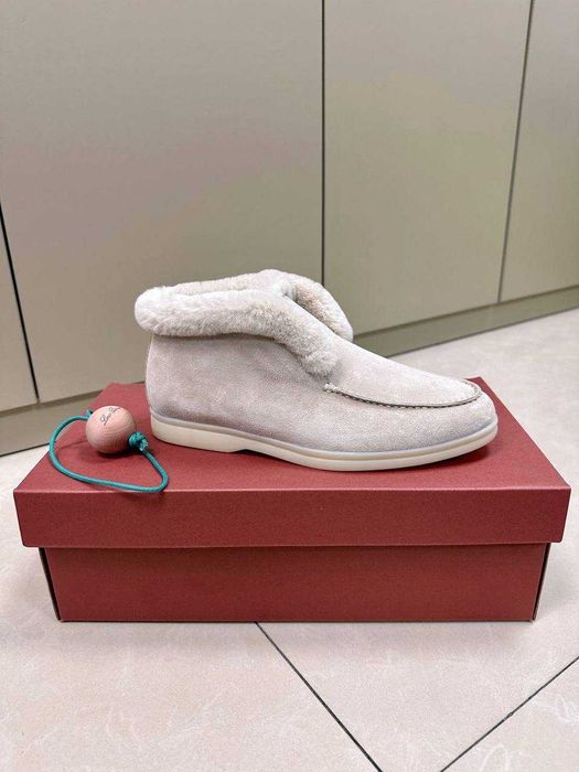 36-42 Бежевые лоферы Loro Piana Open Walk лофери Лоро Пиана Лоро Піана