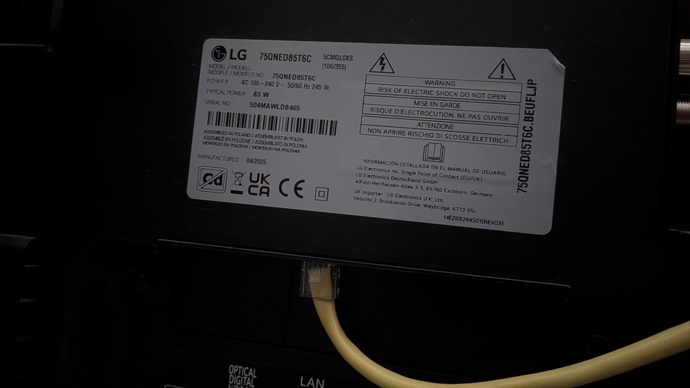 LG 75QNED85T6C 2025