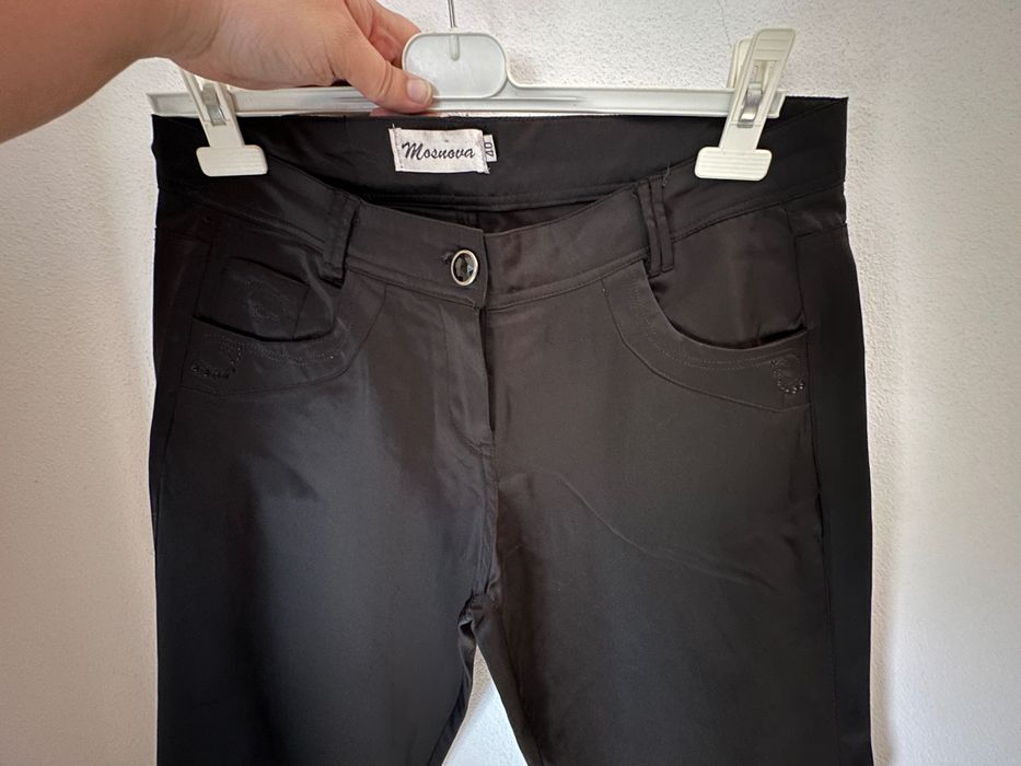 Calças Pretas de Cetim Nº 40