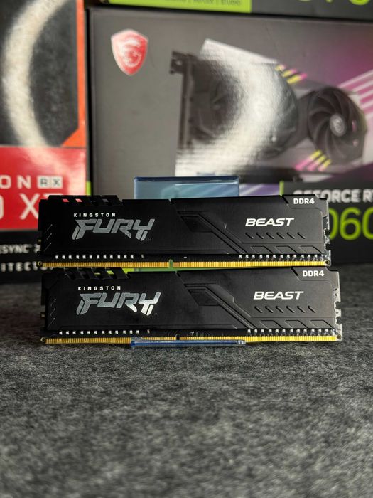 Kingston Fury Beast Black 16GB (2x8GB) 3200MHz | МАГАЗИН | Гарантія 90 днів