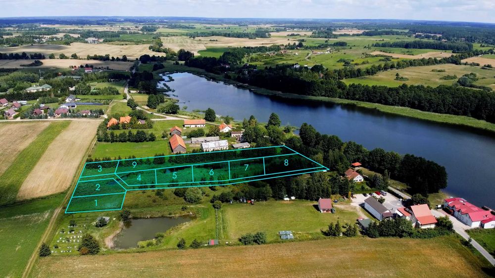 Działka nad jeziorem Brajnickim