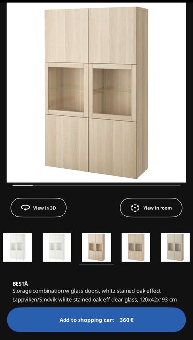 Conjunto móvel sala + móvel tv modelo Bestä - Ikea