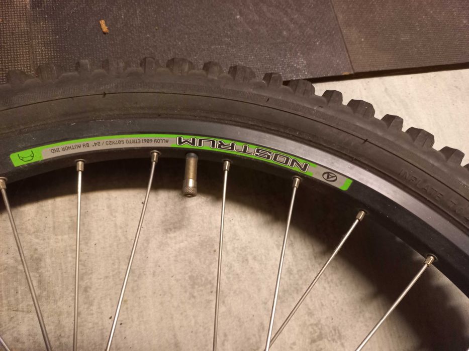 Koło rowerowe 24" z oponą oraz z hamulcem tarczowym Avid 5