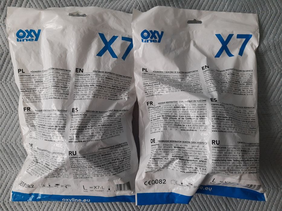 Maska  Oxyline  X7 SILIKON (BAGNET) półmaska