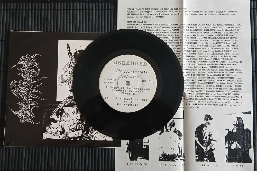 Deranged - "... The Confessions Continues" (Vinil 7")