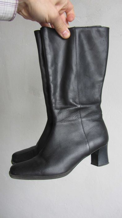 Сапоги на каблуке Clarks стелька 25 см