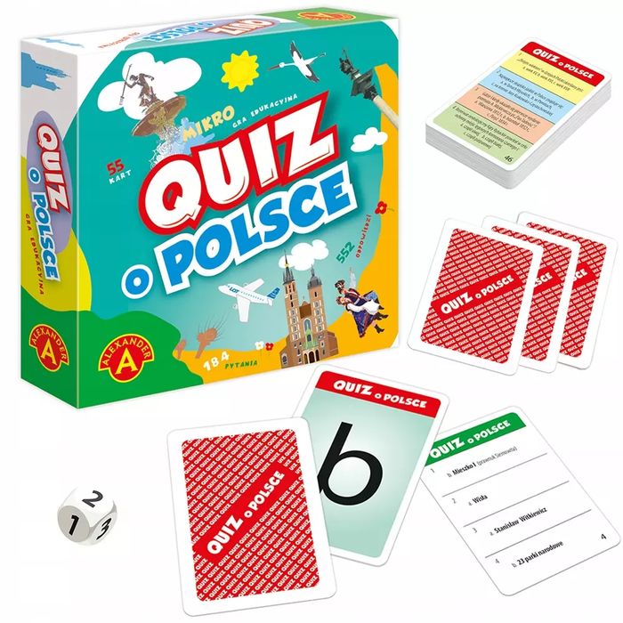 Gra Planszowa Alexander Mikro Quiz O Polsce. Alexander. Nowy Produkt