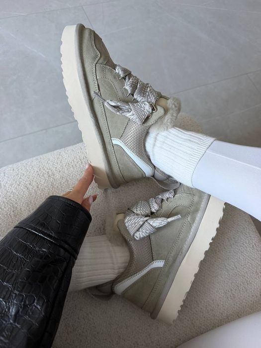 Кросівки Кроссовки UGG LOWMEL SNEAKERS premium Grey  Серый  Сірий Кросовки Демісезон