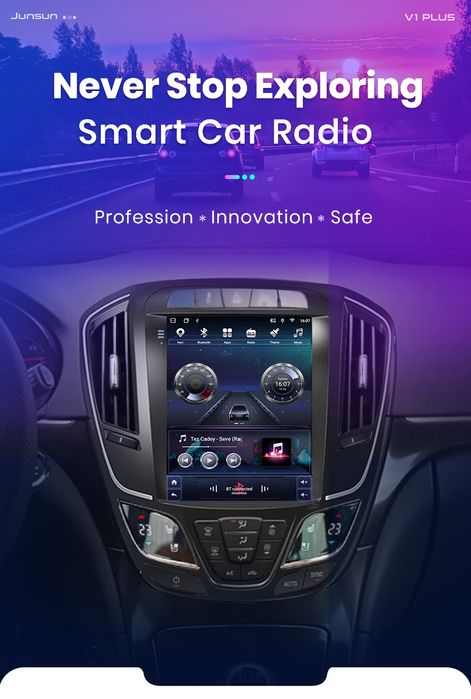 Rádio Vertical 9,7 Android Auto Opel Insignia Carplay GPS wifi BT novo