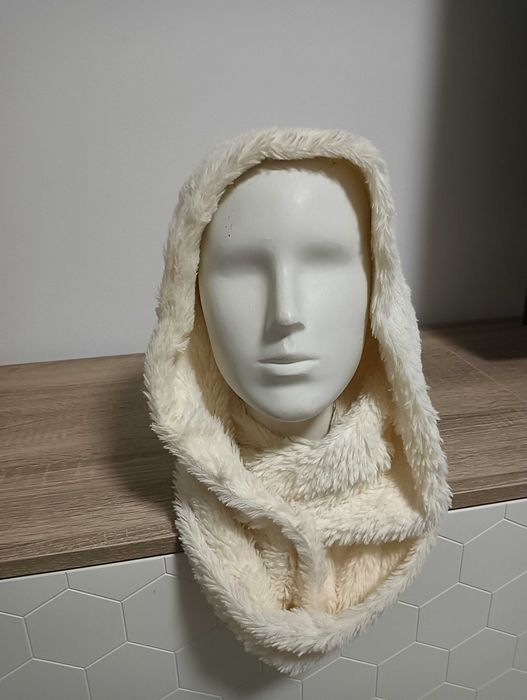 Conjunto Gorro + Gola (Creme) – Suave e Elegante