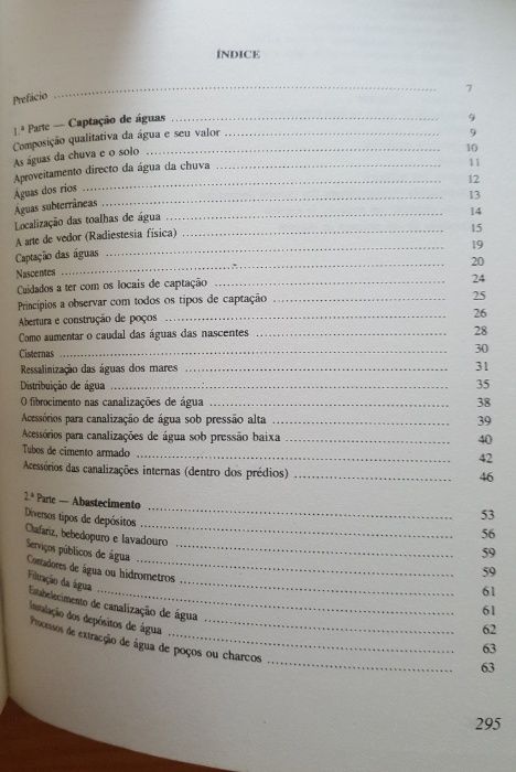 Captação abastecimento de águas e esgotos
