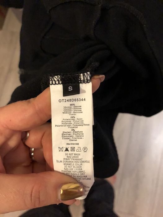 Sweterek żakiet stefanel czarny pasek modny roz M