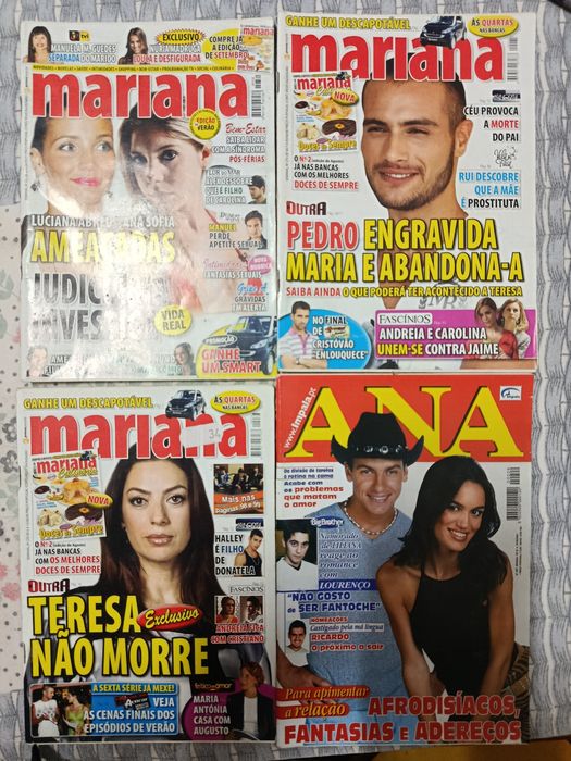 28 revistas  'ANA'  e  'MARIANA'
