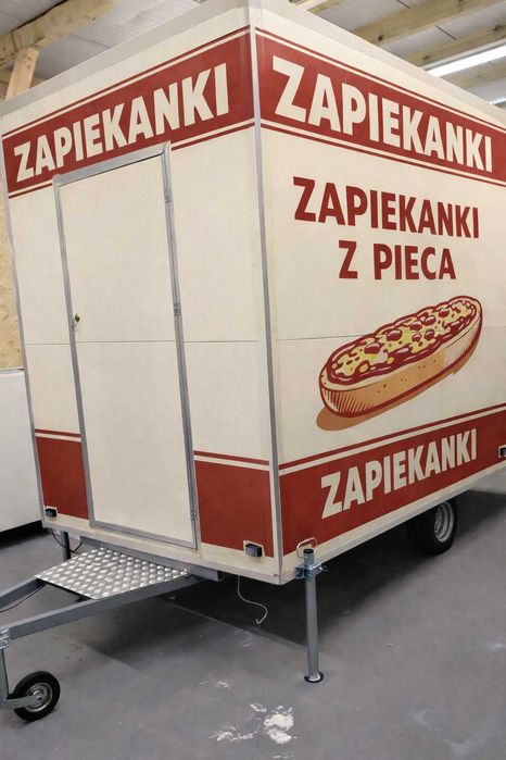 Przyczepa gastronomiczna zapiekanki/fast food(3,5 × 2,0 m |DMC 750 kg)