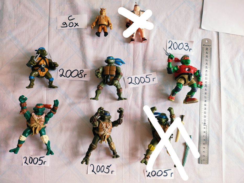 Фігурки Черепашки ніндзя з 90х -2000х