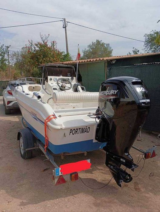 Arkos 507 Open + Mercury 80 Cv + Reboque